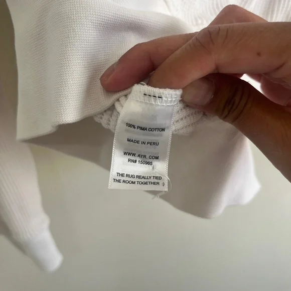 AYR Women's The Waffle Con Crop Cardigan Size Extra Small - Picture 5 of 5